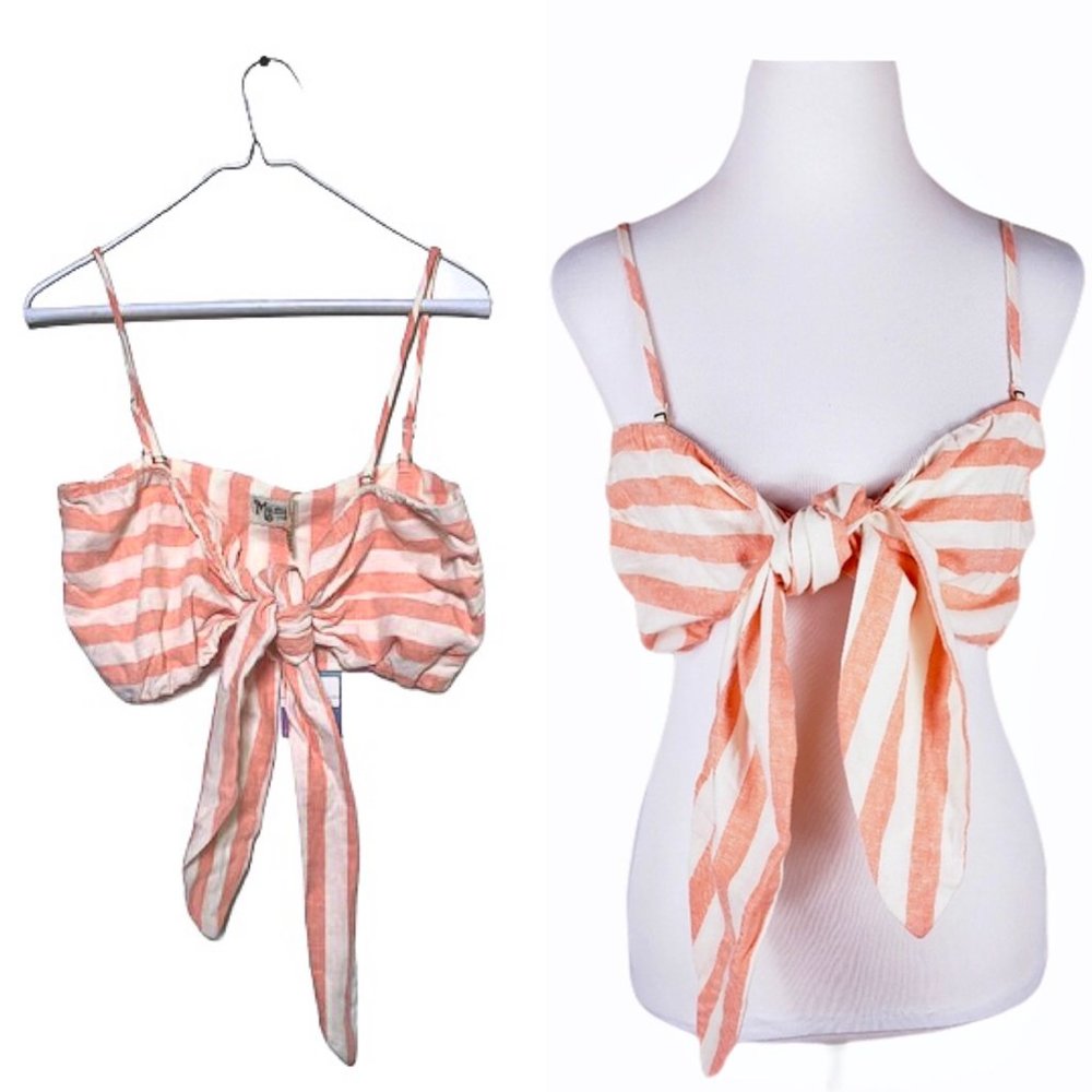Show Me Your Mumu Kenny Stripe Scarf Top Large